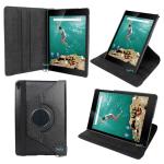 360 degree Rotating PU Leather Case Cover W/ Stand For nexus 9 Tablet