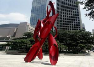 China City Decoration Contemporary Steel Sculpture Painted Finishing Craft factory