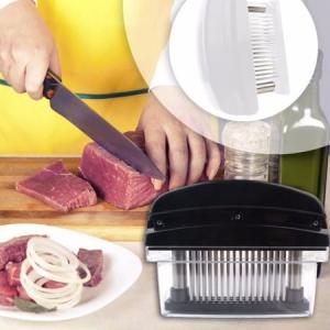 China Kitchen Grade Meat Tenderizer Tool Mincer 48 Needles With Razor Sharp Blade factory