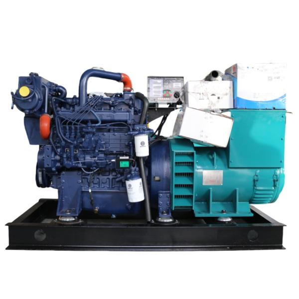 50/60HZ Frequency 100KW/125KVA Weichai Marine Diesel Generator Water Cooled
