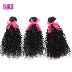 Virgin Peruvian Natural Wave Hair Kinky Curly Weave Human Hair Bundles