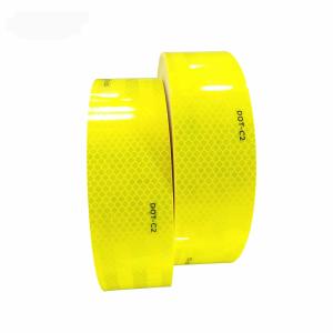 China Dustproof Sticky DOT Reflective Tape Fluorescent Yellow Green Orange For Vans OEM factory