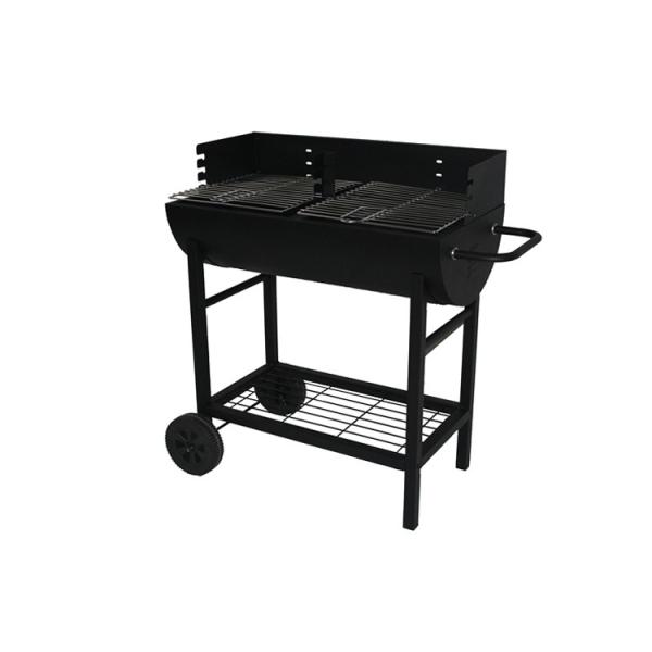 Back to School Occasion Outdoor Portable BBQ Drum with Half Barrel Design and