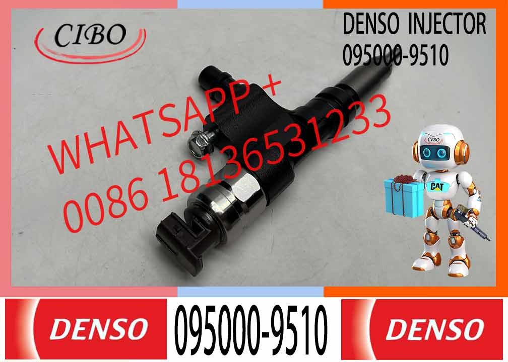 New Diesel Fuel Common Rail Injector 095000-9510 23670-E0510 For TOYOTA DYNA N04C TOYOACE 200 EURO 5 4.0D