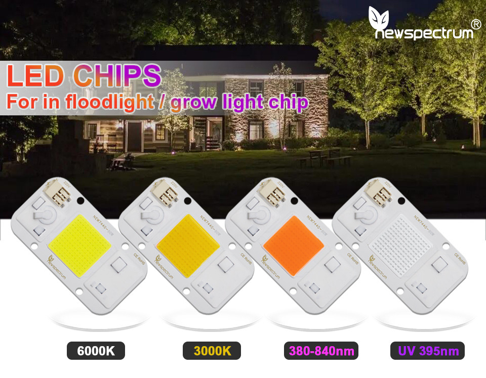 Warm White Light 50 Watt Cob Led Chip Energy Saving Design Superior Waterproof