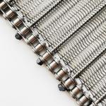 Food Grade 314 316 Ss Chain Link Conveyor Belt Anti Corrosion