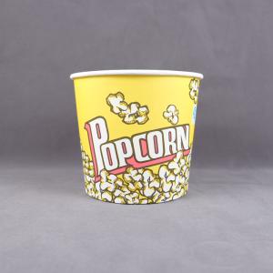China Biodegradable Paper Disposable Popcorn Cups 32oz 46oz 70oz 85oz factory