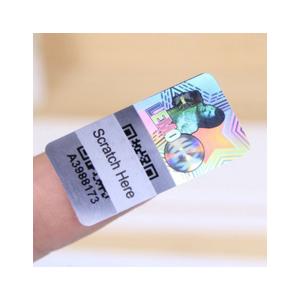 China Matte Lamination Tamper Evident Security Labels , Transparent Holographic Stickers factory
