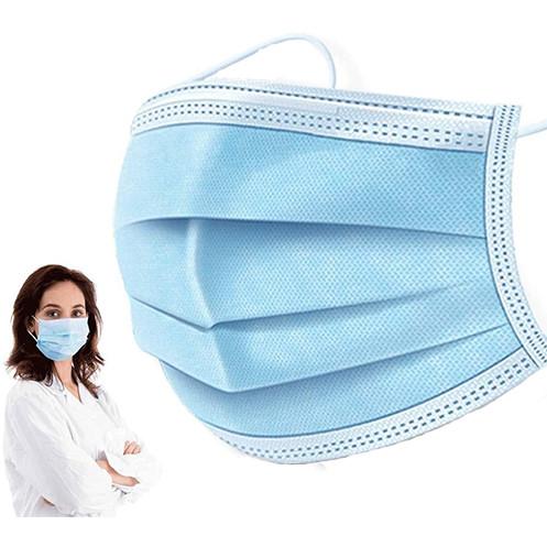 Disposable Earloop Face Mask Skin Friendly Low Sensitivity 3 Ply Non Woven Face