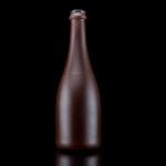 500ml Champagne Bottle With Matte Finish Unique Design Copper Coated Glass