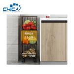 5 Tiers Kitchen Storage Rack Black Color Food Shelving Debris Storage Rack
