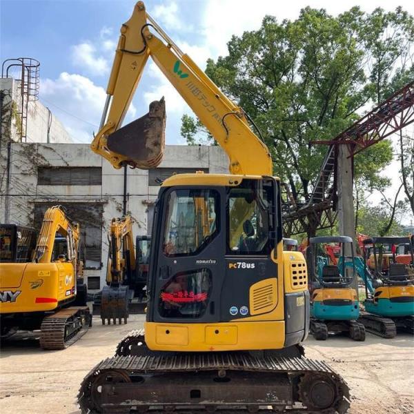 used excavator komatsu pc78 mini 7tons Second hand digging 7ton 8tons mini used