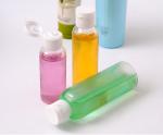 Empty 60ml 70ml 100ml Boston Round Plastic Bottles , Flip Cap 1 Oz Plastic
