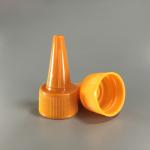 Yellow 24/410 Plastic Nozzle Cap , ISO9001 Twist Off Bottle Caps