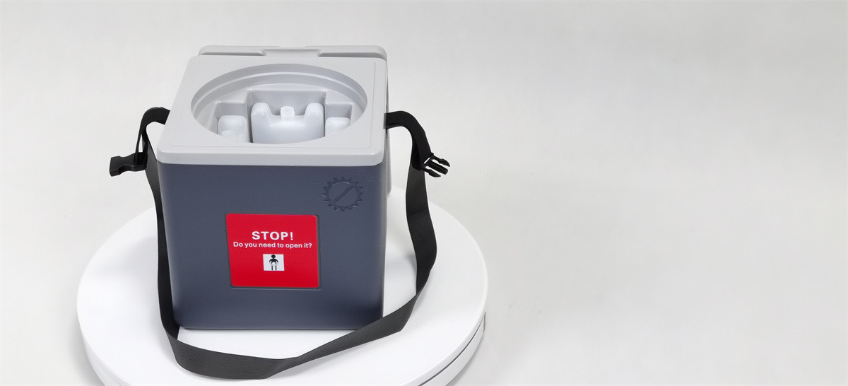 Grey Vaccine Cooler Box PHEFON Validated Cool Boxes For Vaccines