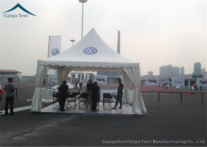 Waterproof Polyester Canvas Fabric Pagoda Tents 6mx6m Family Clear