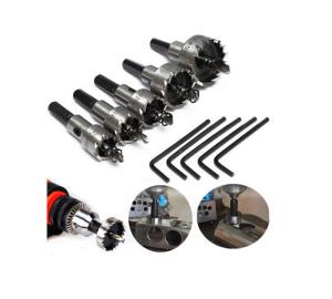 China High Speed Steel Hole Cutter With Pilot Drills , Metal Cutting Hole Saw Bits factory