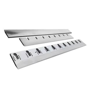 China Guillotine Cuchillas Paper Cutting Blades Knife With Holes Guillotine Paper Cutting Blades factory