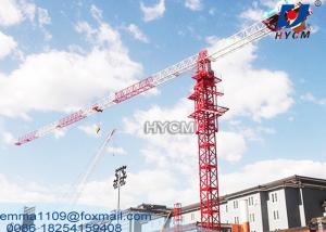 China QTZ160 Building City Crane PT6022 60M Boom Faucet Flat Top Tower Crane L68 Mast factory