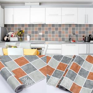 China Removable Wallpaper Kitchen Wall Art Stickers Backsplash Wallpaper Home Decor Wall Coating factory