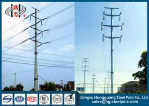 China Multi Circuit HDG Polygonal Steel Electrical Utility Poles Anti Corrosion factory