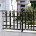 Hot dipped galvanized security steel D type W type palisade fencing