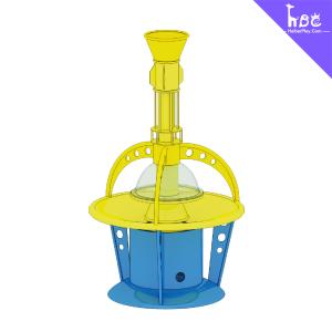 China Indoor Playground Equipment Ocean Ball Fountain Machine Multi Color factory