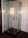 luxury stainless steel shower enclosure