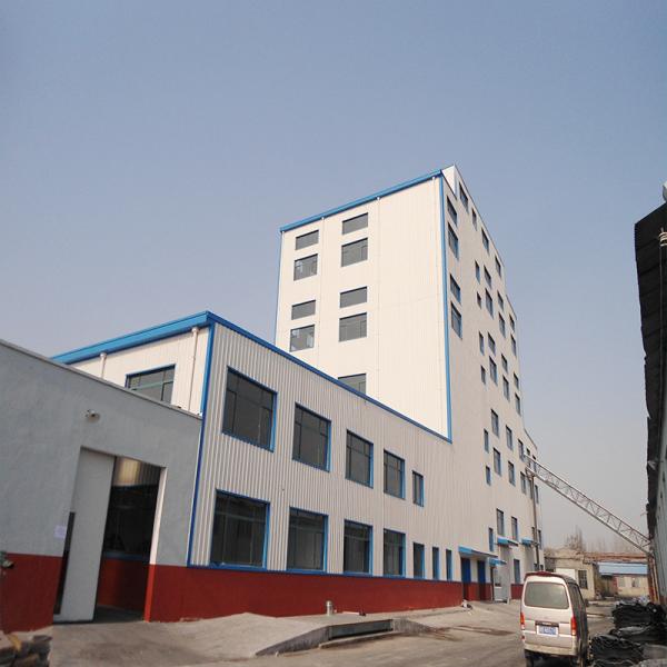 China Large Span Prefabricated Steel Buildings Warehouse Anti Rust Painting factory