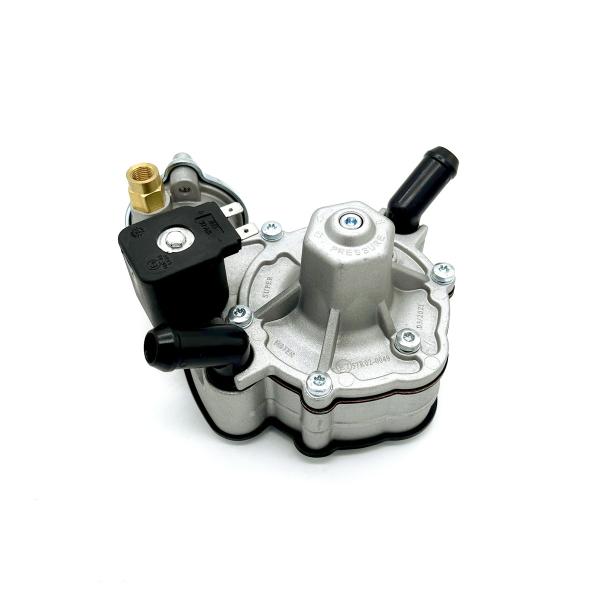 Larger Internal Passages 110W LPG Pressure Regulator Reducer With Black Solenoid