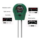 Stainless Steel Tube Probe 3 In 1 Moisture/Light/Ph Tester for Plant/Lawn/Farm