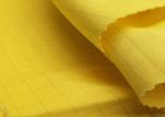 Yellow Strip Cloth 270GSM Antistatic ESD Fabrics Shrink Resistant