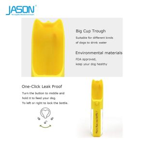 400ml Portable Pet Reusable Travel Portable Cat Dog Drinking Water Bottle