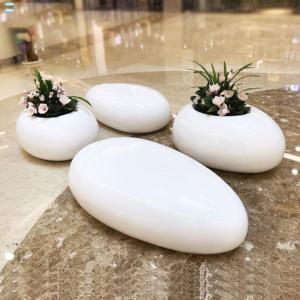 China Lightweight Fiberglass Resin Furniture Bench Table Sets In Customized Design factory