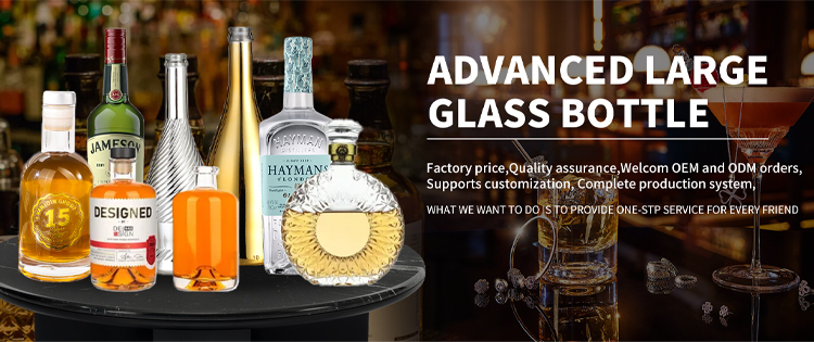 Customized Logo Mini Champagne Glass Bottle for Soft Drink Distribution and Promotion in Clear