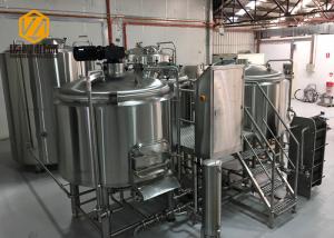 China Beer Processing Small Brewery Equipment 500L / 1000L Convenient Operation factory