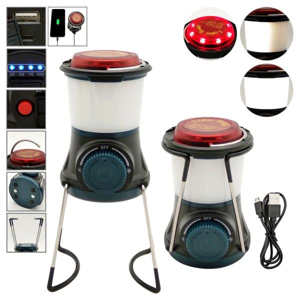 China Multi Function Portable Rechargeable Lantern 75x74x110mm Folded 95x74x190mm Unfolded factory