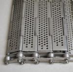 High Load Stainless Steel Perforated Slatted Conveyor Belt Plate Chain