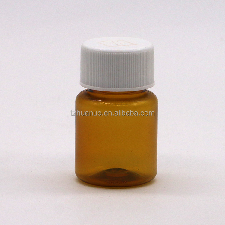 Screen Printing 15ml Empty PET Plastic Medicine Pill Bottle Container for Solid Powder