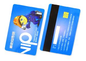 China Customized Telegram PVC Smart 0.8mm Contact IC Cards factory
