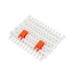 White/Blue Food Grade Plastic Modular Side Flexible Conveyor Belt in Conveyors