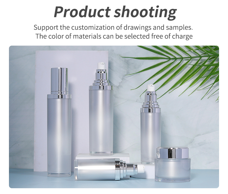 30g Cream Jar 50ml / 120ml Cosmetic Dropper Bottles Thick Wall Acrylic Skin Care Cosmetic Set