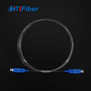 China SC/UPC-SC/UPC Connector Nylon Fiber Optic Jumper Transparent Invisible on sale