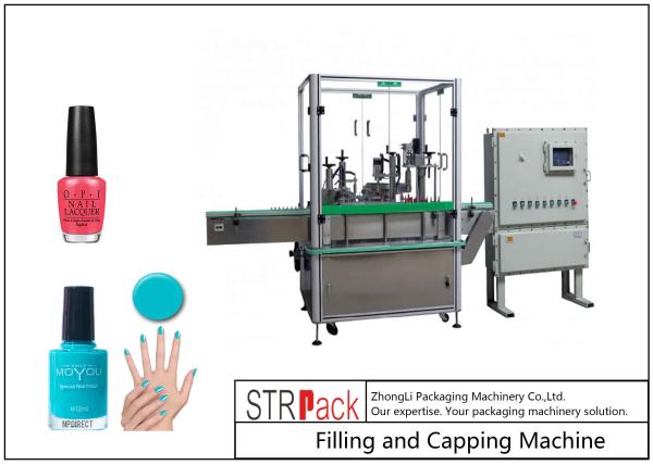 High Reliability Nail Polish Filling Machine / Monoblock Filling Machine
