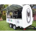 Wholesale Price Customizable Mini Catering Icecream Trailer With Glass