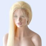 613 Blonde Color Silky Straight Full Lace Human Hair Wigs For Beautiful Ladys