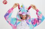 Colorful Unicorn Kigurumi Onesie pajamas Cute Custom Logo Embroidered