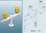 Heat Resistance / Anti - Ultraviolet Radiation Lab Fittings Gas Tap With PP