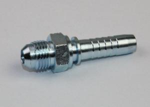 China Carton Steel Npt Pipe Fittings , JIC Male 74 Degree Cone Seal In Silver Color ( 16711 ) factory