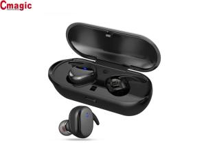 China Black Binaural Mobile Phone Bluetooth Earpiece , Wireless Bluetooth Headset HD Stereo factory